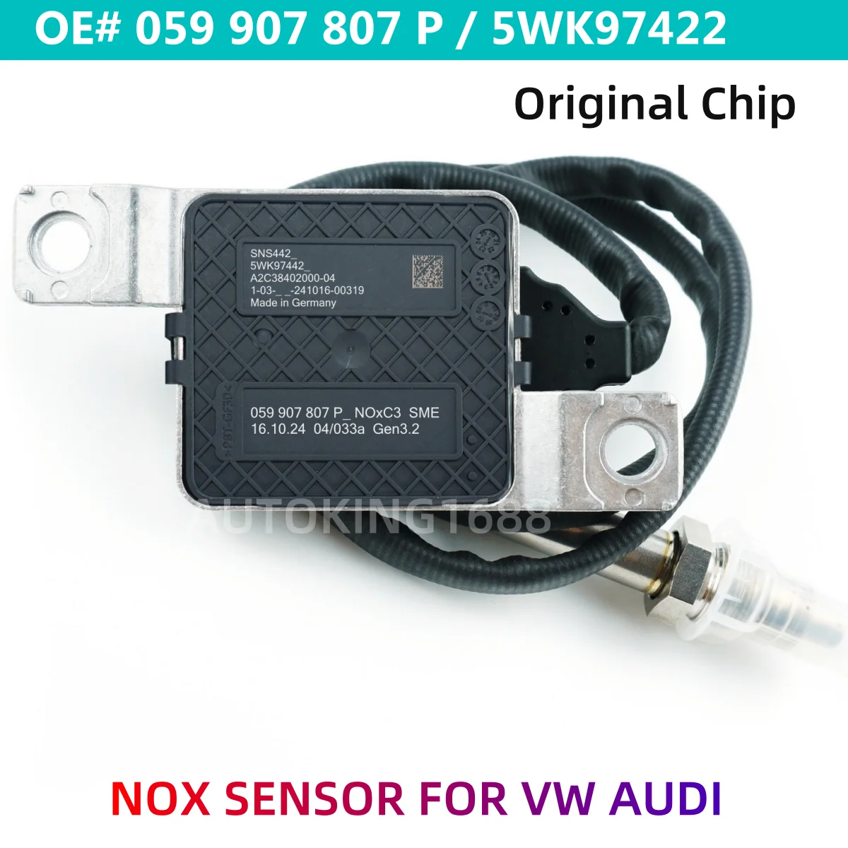 059907807P 5WK97422 Высококачественный новый датчик азота и кислорода Nox подходит для Audi Q5 VW Amarok
059907807P 5WK97422 Высококачественный новый датчик азота и кислорода Nox подходит для Audi Q5 VW Amarok