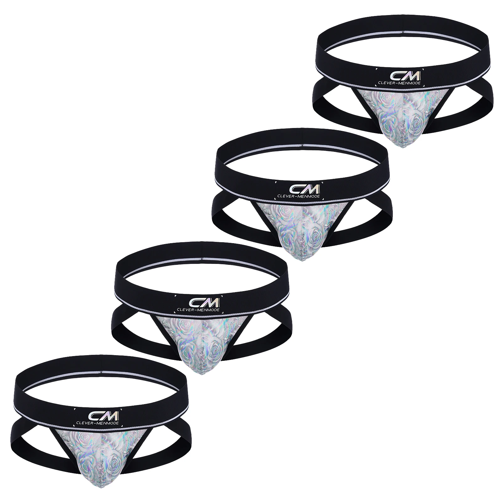 4-Pack U-Convex Pouch Thong Sexy Underwear Men Jockstrap Faux Leather Erotic Lingerie Rose Print Underpants Wide Waistband
4-Pack U-Convex Pouch Thong Sexy Underwear Men Jockstrap Faux Leather Erotic Lingerie Rose Print Underpants Wide Waistband