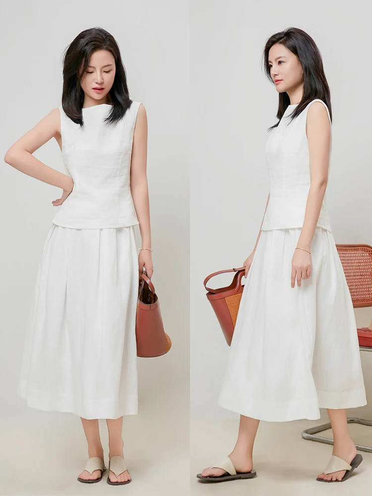 Lsea Little Sea 2025 Summer New Arrival Slimming Versatile Linen White Svel Vest Top f Skirt Set Ele Sle Women...
Lsea Little Sea 2025 Summer New Arrival Slimming Versatile Linen White Svel Vest Top f Skirt Set Ele Sle Women...