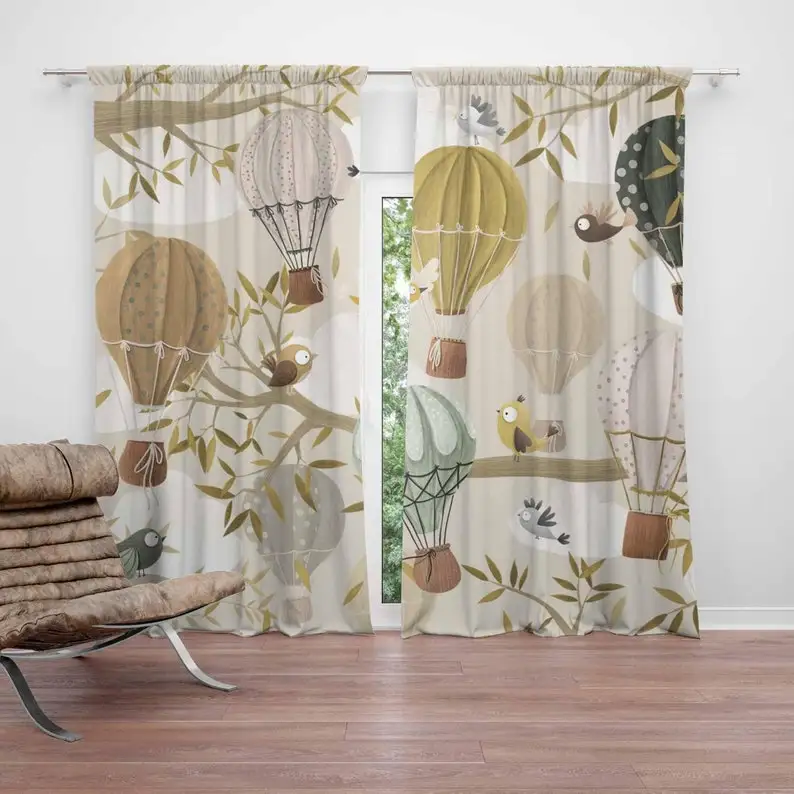 Hot Air Balloon Curtains Bird Animal Kids Bedroom Curtains Black Out Nursery Decor Baby Room Bedroom Living Room Curtains
Hot Air Balloon Curtains Bird Animal Kids Bedroom Curtains Black Out Nursery Decor Baby Room Bedroom Living Room Curtains