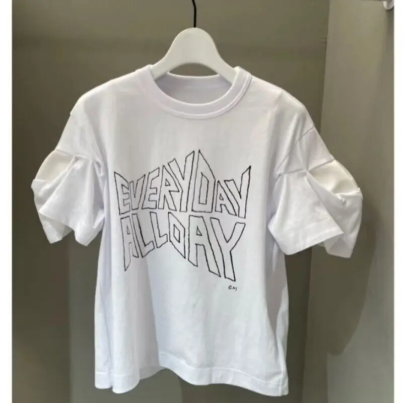 SAC Japanese 226ss Casual Letter Printed Short Sleeve Loose Crew Neck Bubble Sleeve T-Shirt
SAC Japanese 226ss Casual Letter Printed Short Sleeve Loose Crew Neck Bubble Sleeve T-Shirt