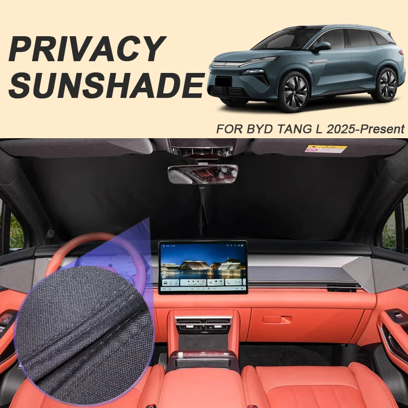 For BYD TANG L 2025-Present Car Black Windows Privacy Sunshade Auto Anti-UV Heat Insulation Protect Cover Interior Accessory
For BYD TANG L 2025-Present Car Black Windows Privacy Sunshade Auto Anti-UV Heat Insulation Protect Cover Interior Accessory