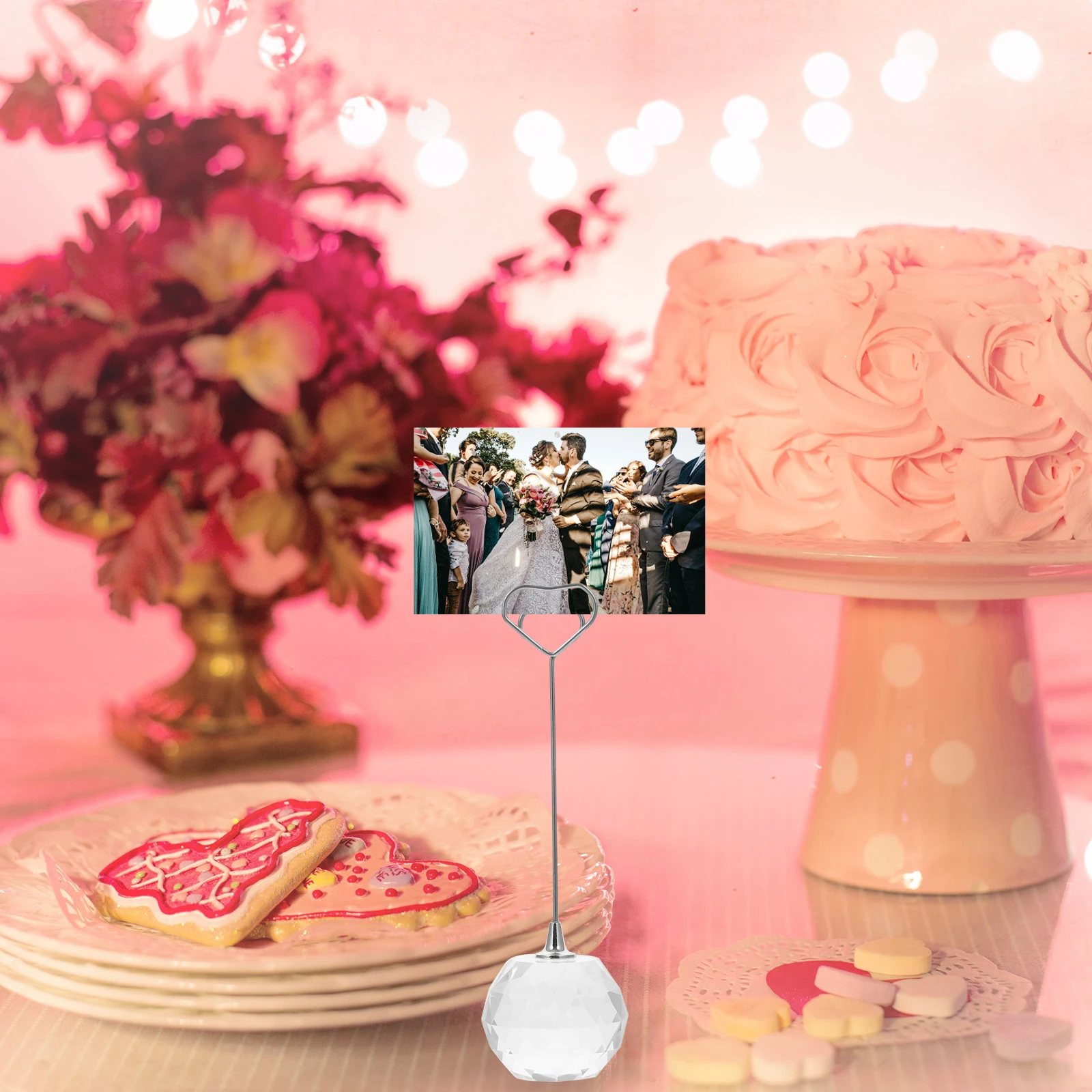 Crystal Wedding Memo Holder Unique Design Stable Base Multi-Functional Photo Stand for Table Number Menu Office
Crystal Wedding Memo Holder Unique Design Stable Base Multi-Functional Photo Stand for Table Number Menu Office