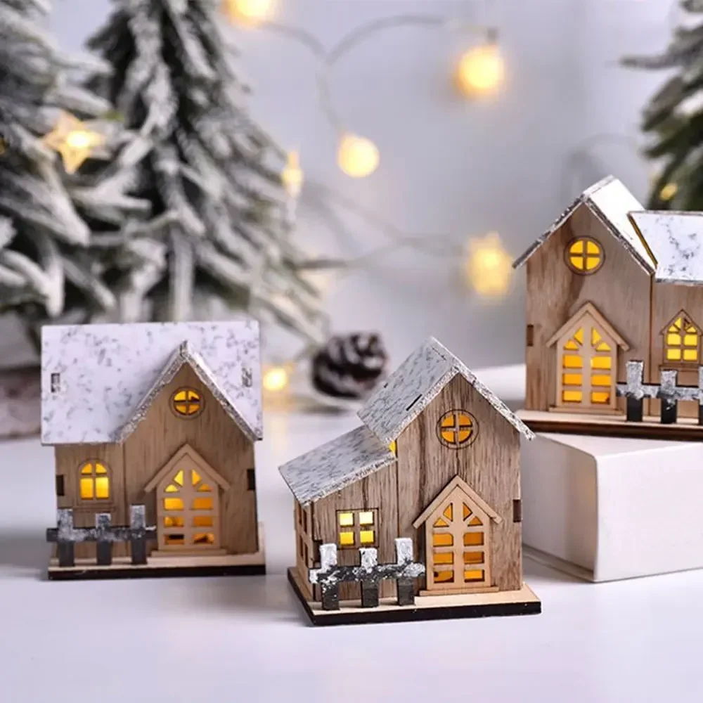 1pc Christmas Luminous Wooden House LED Light Xmas Tree Ornaments Home DIY Decorations Kids Gift Merry Christmas New Year
1pc Christmas Luminous Wooden House LED Light Xmas Tree Ornaments Home DIY Decorations Kids Gift Merry Christmas New Year