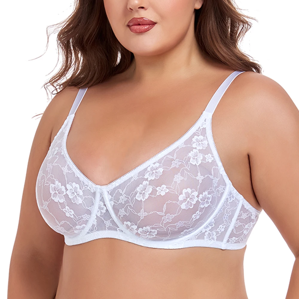 Sexy Womens Bras Lace Sheer Brassiere Plus Size Bra Female Underwire Underwear Lingerie BH Tops B C D E F Cup
Sexy Womens Bras Lace Sheer Brassiere Plus Size Bra Female Underwire Underwear Lingerie BH Tops B C D E F Cup