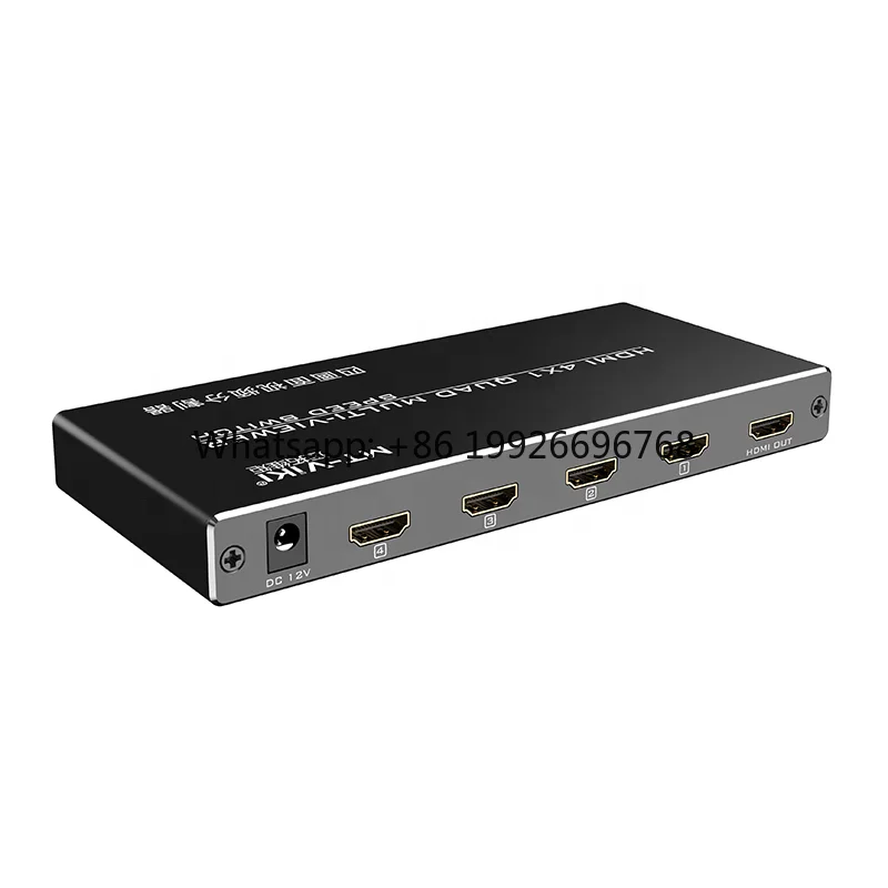 MT-SW041-B Game Assistant 4X1 Hdmi Quad Multiviewer 4 Port
MT-SW041-B Game Assistant 4X1 Hdmi Quad Multiviewer 4 Port