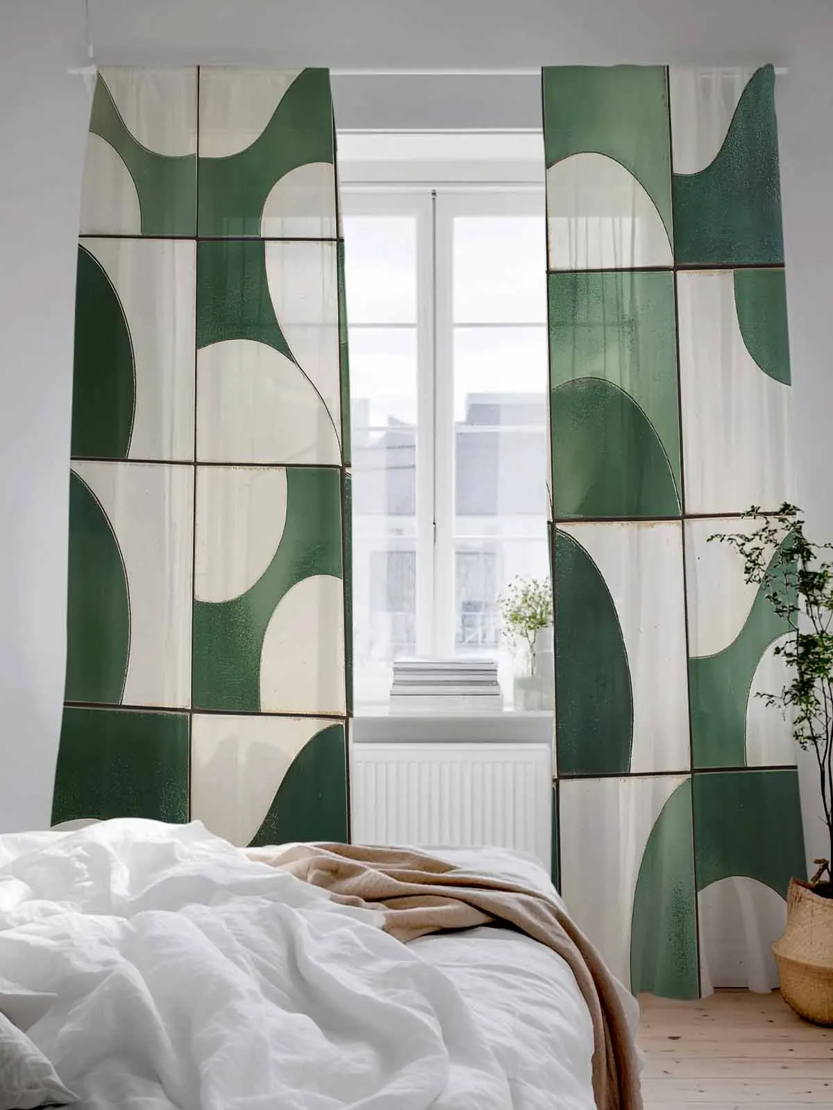 Green Modernism Abstract Art Tulle Sheer Curtains for Living Room Bedroom Kitchen Decoration Voile Organza Curtains
Green Modernism Abstract Art Tulle Sheer Curtains for Living Room Bedroom Kitchen Decoration Voile Organza Curtains