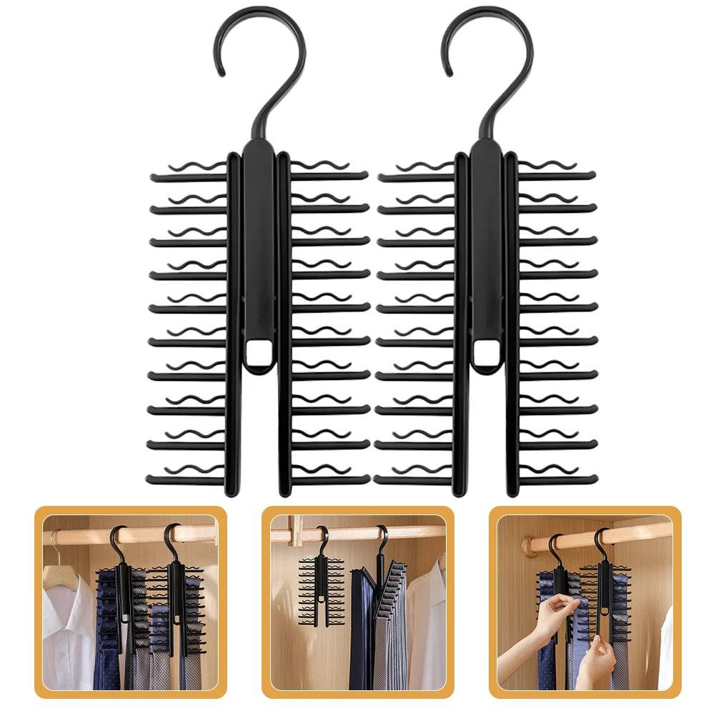 2Pcs Foldable Tie Scarf Belt Organizer Large Capacity Storage Rack Closet Display Holder Home Supermarket Black
2Pcs Foldable Tie Scarf Belt Organizer Large Capacity Storage Rack Closet Display Holder Home Supermarket Black