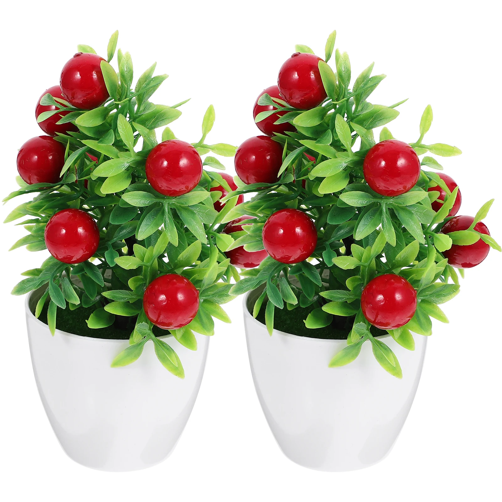 2pcs Artificial Fruit Tree Mini Plants Realistic Decor Kitchen Desk Props Plastic Bonsai Lifelike Design Easy Clean
2pcs Artificial Fruit Tree Mini Plants Realistic Decor Kitchen Desk Props Plastic Bonsai Lifelike Design Easy Clean