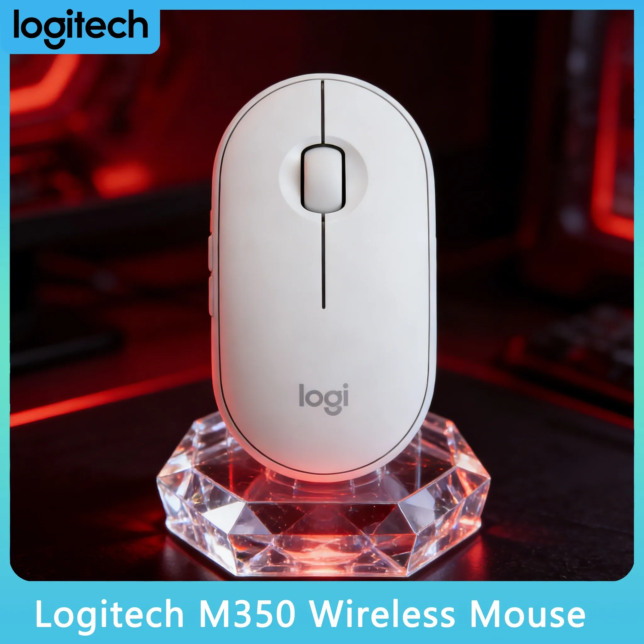 Logitech M350 Student Dorm Mouse Library Ready Laptop Compatible