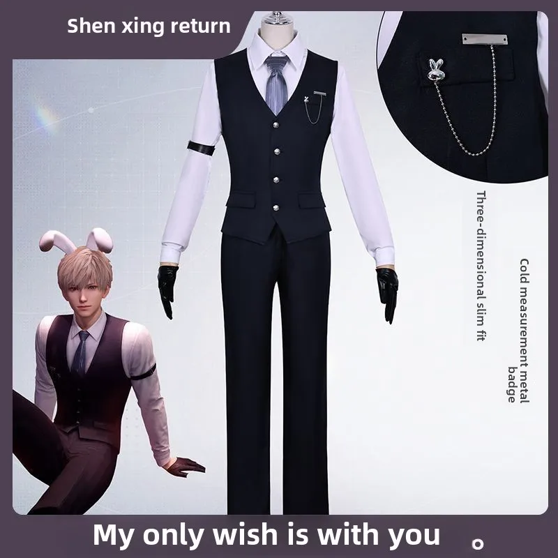 Love and Deep Sky Cos Shen Xing Returns Rabbit Deacon Costume Suit Vest Set Shen Xing Returns Cosplay Game Suit Holiday Gift
Love and Deep Sky Cos Shen Xing Returns Rabbit Deacon Costume Suit Vest Set Shen Xing Returns Cosplay Game Suit Holiday Gift