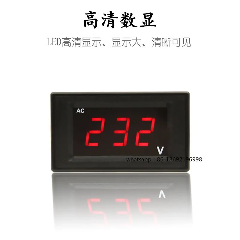 DL85-20 Измеритель напряжения переменного тока, цифровой дисплей, двухпроводной измеритель напряжения, светодиодный цифровой трубчатый дисплей, дисплей AC220V
DL85-20 Измеритель напряжения переменного тока, цифровой дисплей, двухпроводной измеритель напряжения, светодиодный цифровой трубчатый дисплей, дисплей AC220V