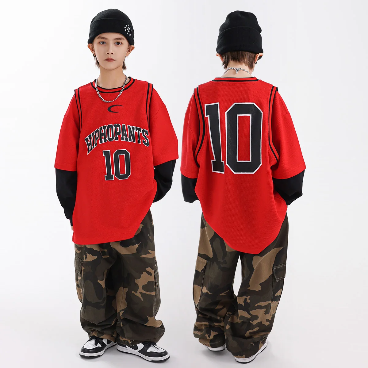 2025 Boys Practice Children Jazz Dance Top Camouflage Pants Hiphop Street Dance Performance Costumes Dance Team Wear DN22095
2025 Boys Practice Children Jazz Dance Top Camouflage Pants Hiphop Street Dance Performance Costumes Dance Team Wear DN22095