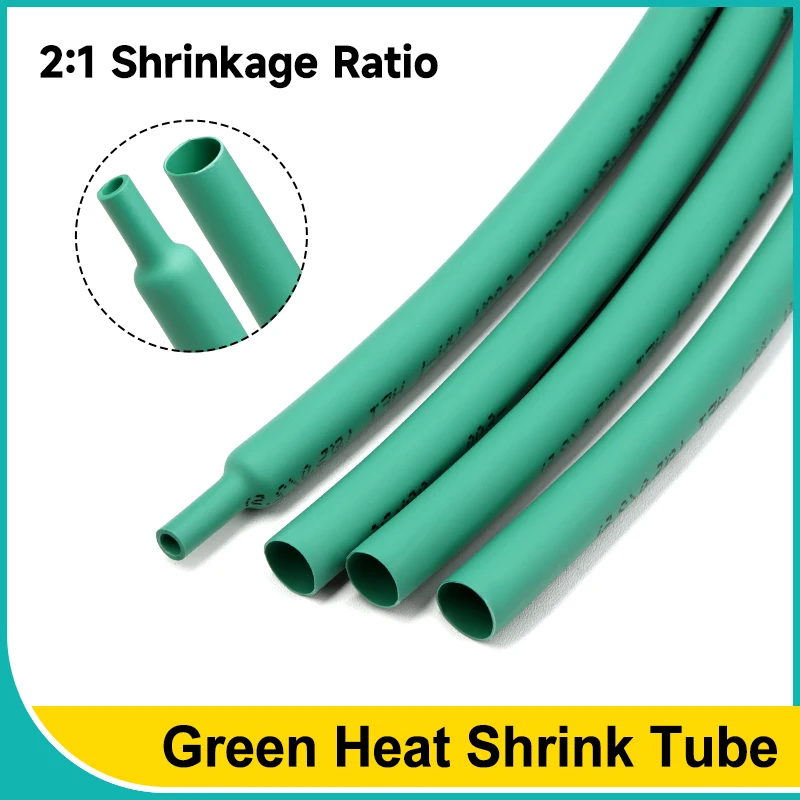 1~10m Green 2:1 Heat Shrink Tube Dia 0.6mm ~ 80mm DIY Cable Repair Polyolefin Protector Shrinkable Tubing Insulation Sleeve Wrap
1~10m Green 2:1 Heat Shrink Tube Dia 0.6mm ~ 80mm DIY Cable Repair Polyolefin Protector Shrinkable Tubing Insulation Sleeve Wrap