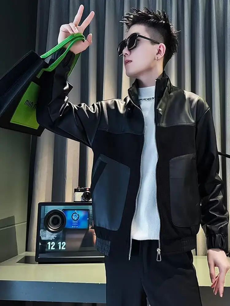 Casual Sle Men's Biker Leather Jaet Spring Autumn Patchwork Design Haome Cool PU Material Long Sve Zipper Closure
Casual Sle Men's Biker Leather Jaet Spring Autumn Patchwork Design Haome Cool PU Material Long Sve Zipper Closure