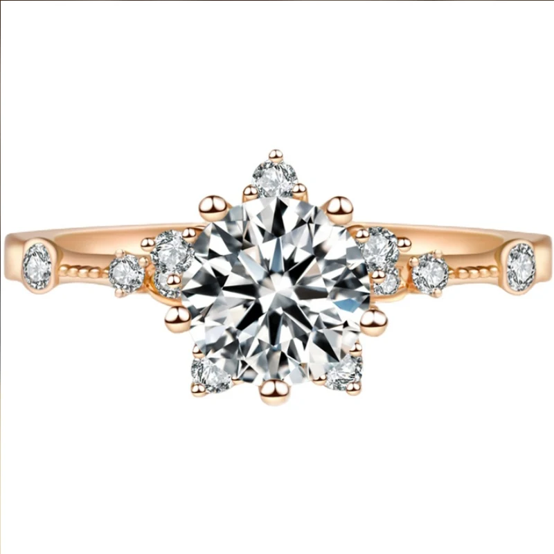 Over the brush moissanite rose gold star six claw diamond ring women's pure silver fashionable wedding ring
Over the brush moissanite rose gold star six claw diamond ring women's pure silver fashionable wedding ring