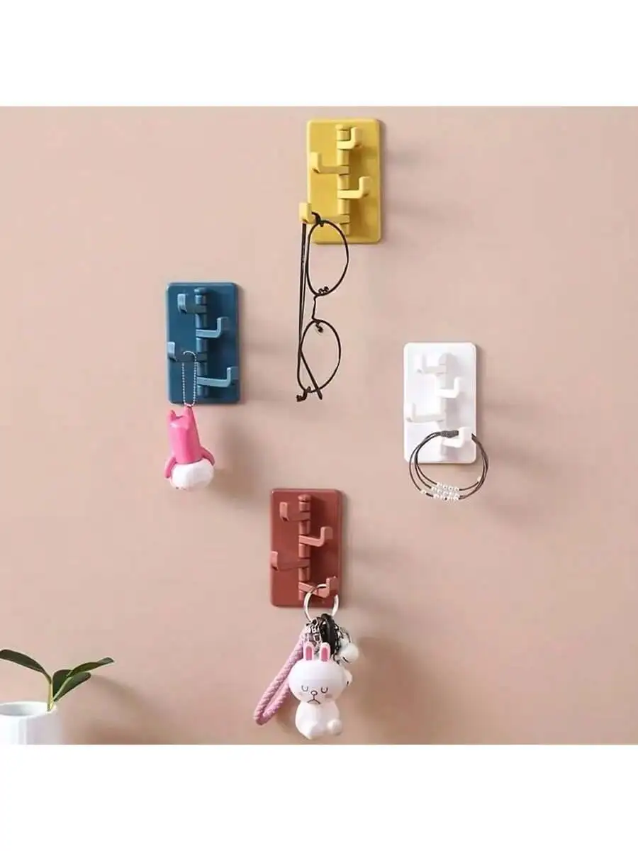 1pc Creative Traceless Adhesive Hook, Wall Mounted For Kitchen Bathroom Doorway Without Drilling
1pc Creative Traceless Adhesive Hook, Wall Mounted For Kitchen Bathroom Doorway Without Drilling