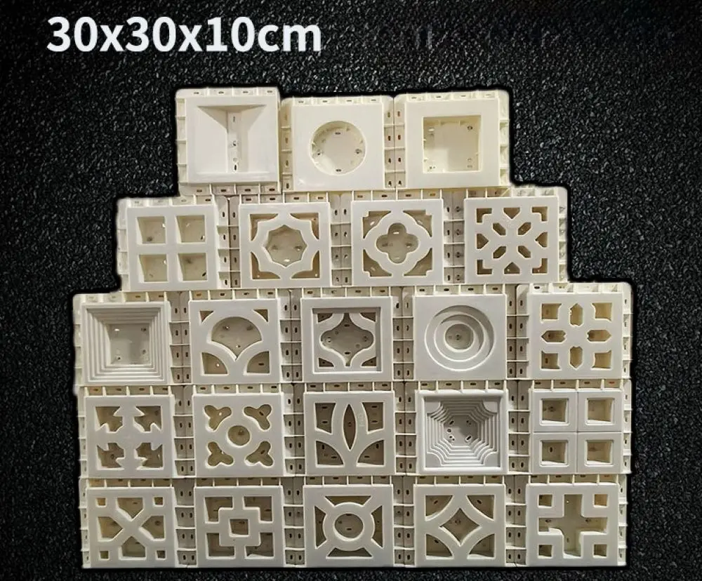 ABS Concrete Block Mold 30x30x10cm, Hollow Cement Brick Form for Partition Wall, Reusable Plastic Mould for Decorative Tile
ABS Concrete Block Mold 30x30x10cm, Hollow Cement Brick Form for Partition Wall, Reusable Plastic Mould for Decorative Tile