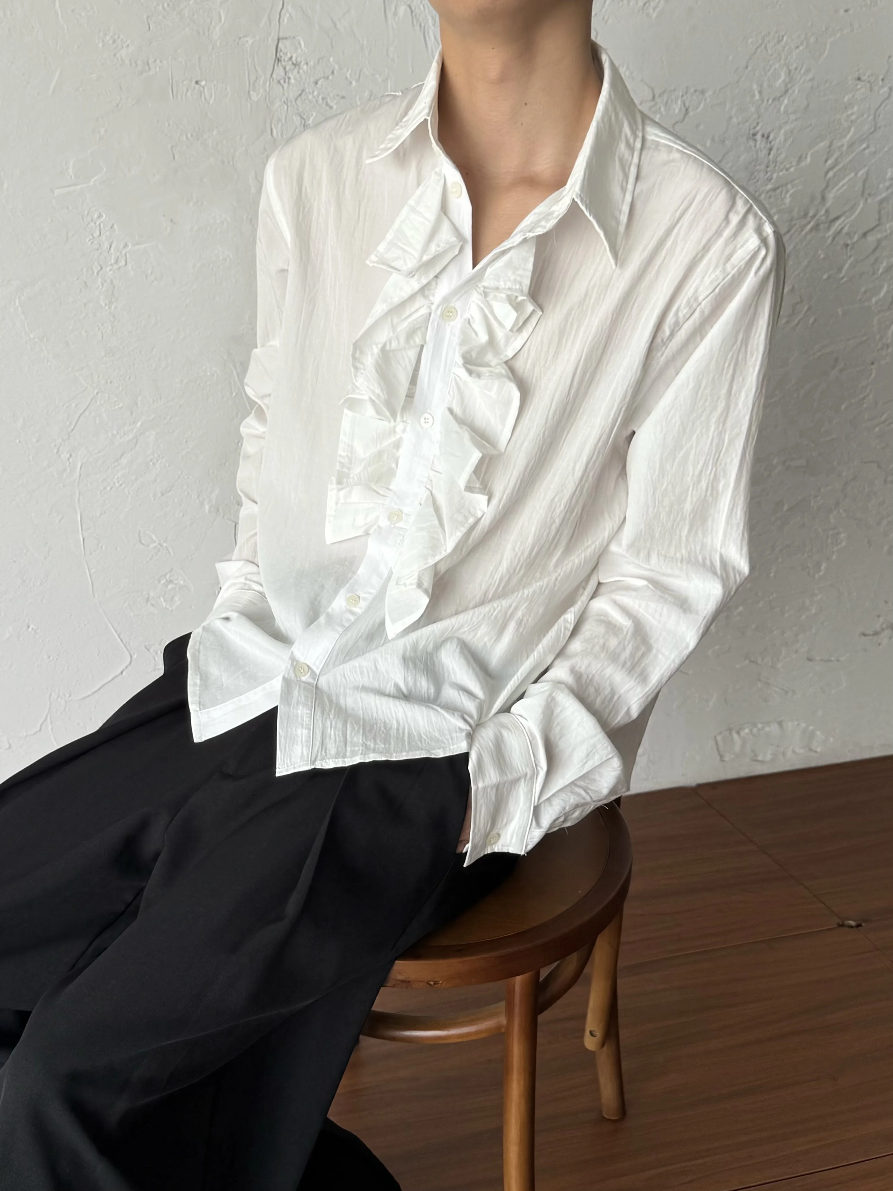 Spring Summer Lightweight Mint Leaf Shirt Vintage Court Style Rayon Men's Open Cardigan Loose Fit Long Sleeve Casual Shirt
Spring Summer Lightweight Mint Leaf Shirt Vintage Court Style Rayon Men's Open Cardigan Loose Fit Long Sleeve Casual Shirt