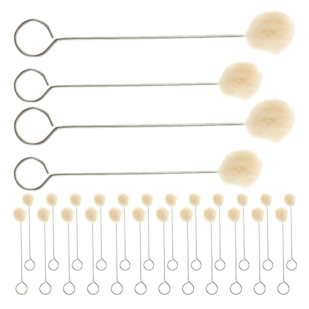 60 Pcs Wool Ball Cleaning Brush Dye Dauber Balls Daubers Applicator Tool Spherical
60 Pcs Wool Ball Cleaning Brush Dye Dauber Balls Daubers Applicator Tool Spherical