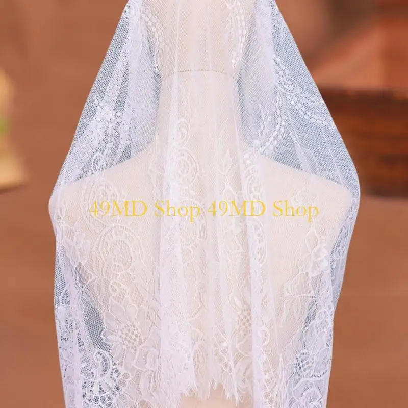 49MD Delicate Lace Brimmed Bridal Veils Handsewn Lace Gothic Wedding Headpiece
49MD Delicate Lace Brimmed Bridal Veils Handsewn Lace Gothic Wedding Headpiece