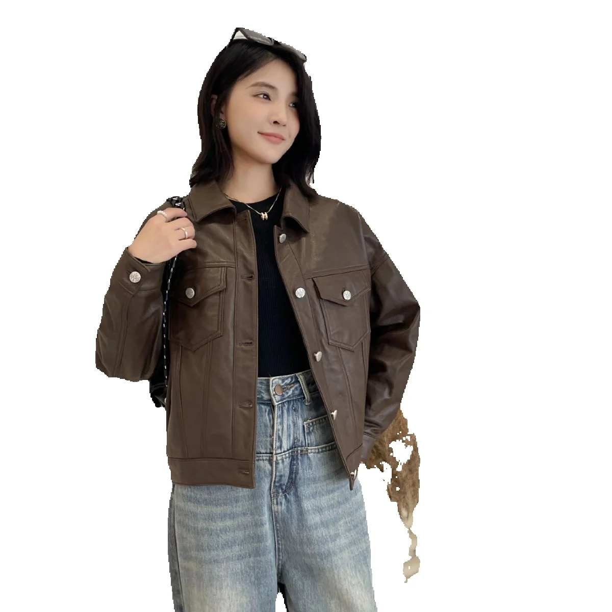 Genuine Leather Jacket For Women's Short Spring New Cotton Sheepskin Casual Jacket
Genuine Leather Jacket For Women's Short Spring New Cotton Sheepskin Casual Jacket
