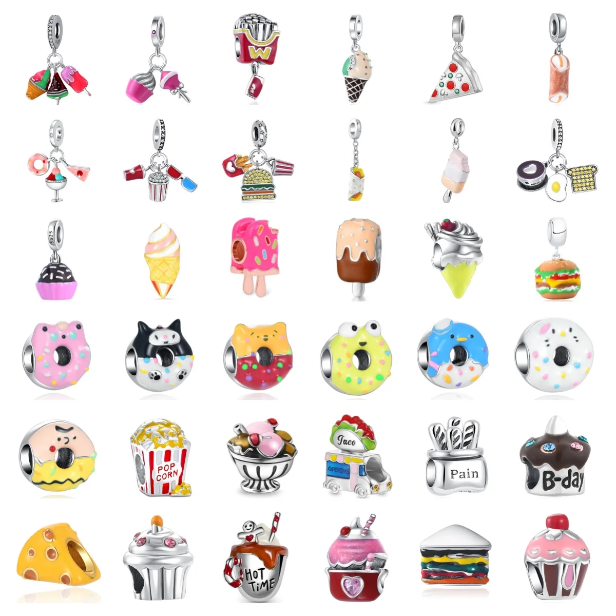 2025 Hot Sale New 925 Sterling Silver Dessert Cheese Charm Pendant Collection Fit Original Bracelet Women Jewelry Accessories
2025 Hot Sale New 925 Sterling Silver Dessert Cheese Charm Pendant Collection Fit Original Bracelet Women Jewelry Accessories