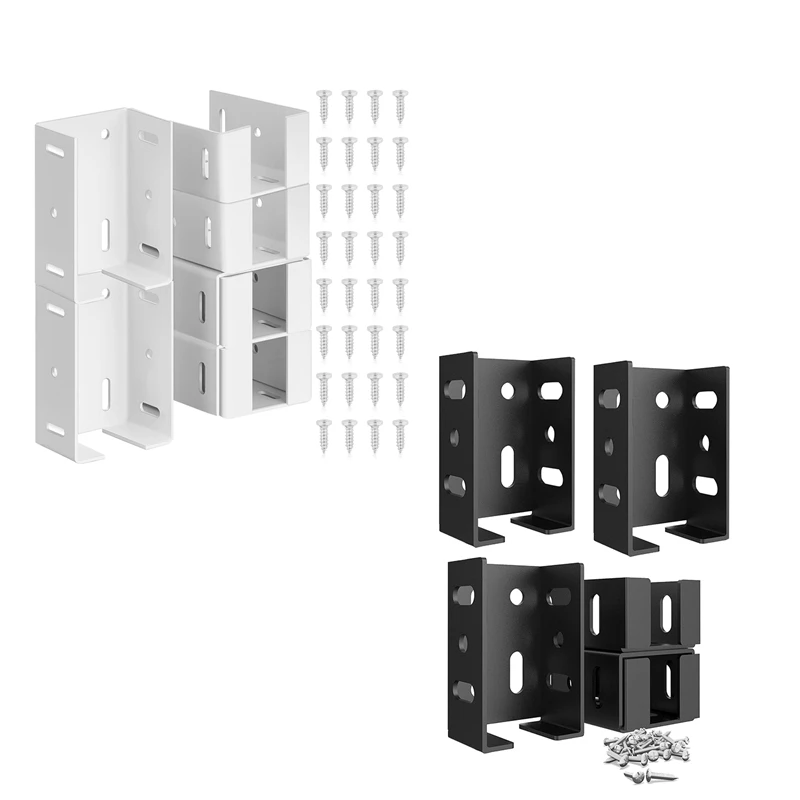 Heavy Duty Carbon Steel Fence Bracket With Screws For Vinyl Fencing Panel To Post Connection Rail Bracket Kit 4Pcs Durable White
Heavy Duty Carbon Steel Fence Bracket With Screws For Vinyl Fencing Panel To Post Connection Rail Bracket Kit 4Pcs Durable White