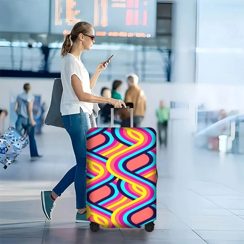 1PC Psychedelic Abstract Print Luggage Cover for luggage sizes 18-32 inches; dust and elastic travel accessories to effective
1PC Psychedelic Abstract Print Luggage Cover for luggage sizes 18-32 inches; dust and elastic travel accessories to effective