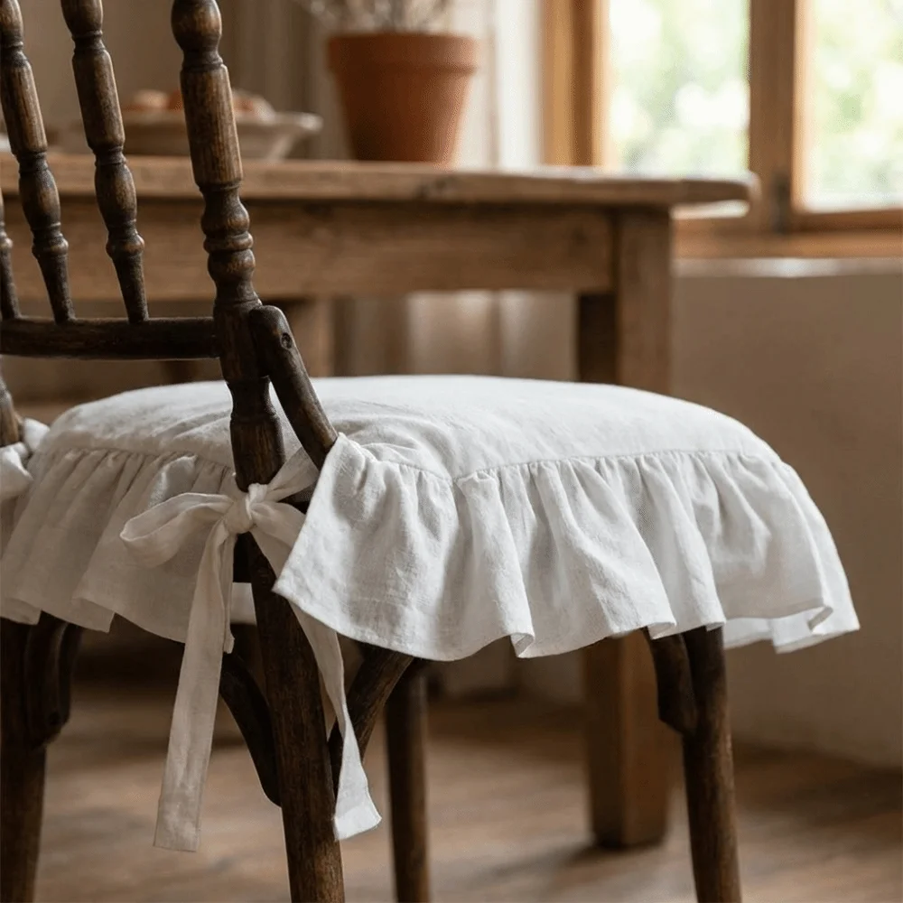 Minimalist Vintage Ruffled Chair Cover with Ties Soft Chair Cushion Covers Comfortable Anti-dirty Chair Slipcover Living Room
Minimalist Vintage Ruffled Chair Cover with Ties Soft Chair Cushion Covers Comfortable Anti-dirty Chair Slipcover Living Room