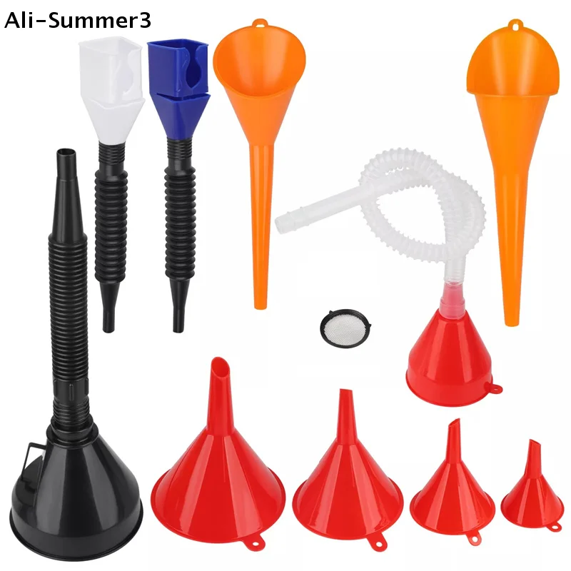 【Ys31】10 Pcs Automotive Funnels Set, Plastic Long Neck Oil Funnels, Snap Funnel,Right Angle Funnelswide Mouth Fuel Funnels
【Ys31】10 Pcs Automotive Funnels Set, Plastic Long Neck Oil Funnels, Snap Funnel,Right Angle Funnelswide Mouth Fuel Funnels
