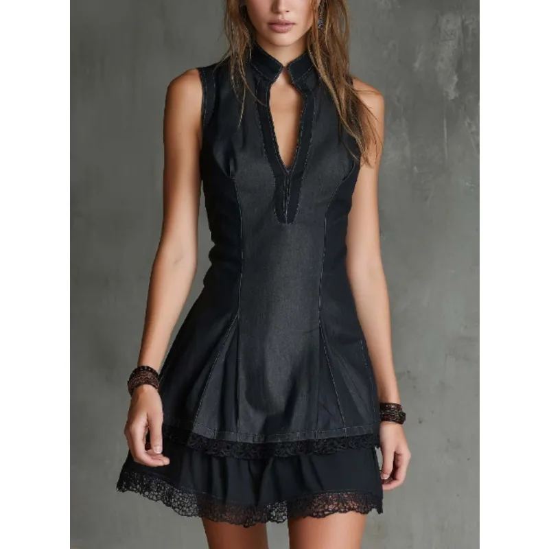New Copy Leather Lace Fashionable Simple Solid-color Dress for Cross-border Trade Between Europe America Spring and Summer 2026
New Copy Leather Lace Fashionable Simple Solid-color Dress for Cross-border Trade Between Europe America Spring and Summer 2026