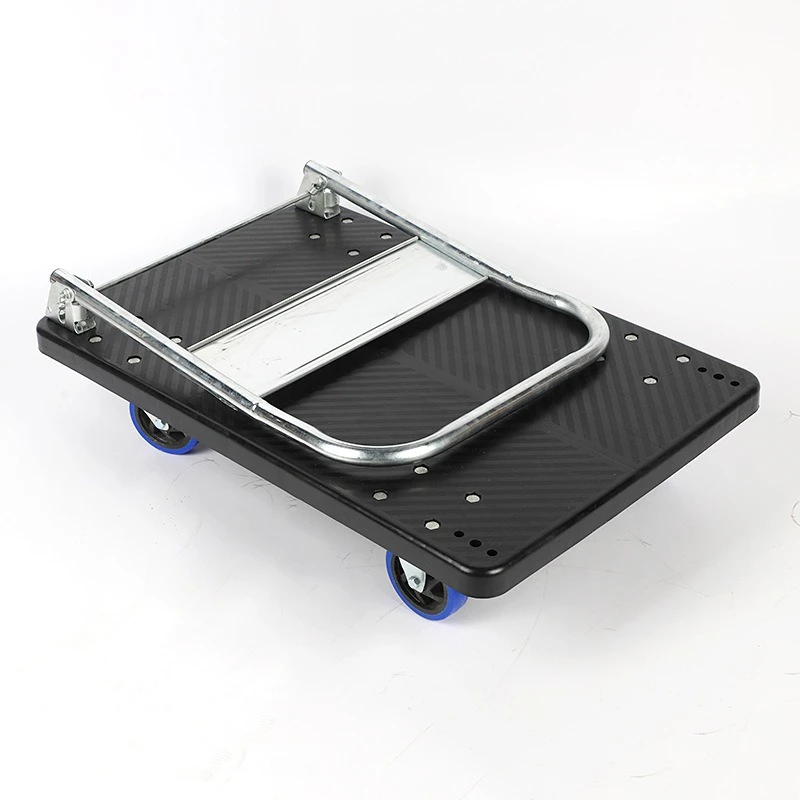 Flat trolley Pull goods Silent logistics trolley Folding portable handling Household plastic flatbed truck
Flat trolley Pull goods Silent logistics trolley Folding portable handling Household plastic flatbed truck