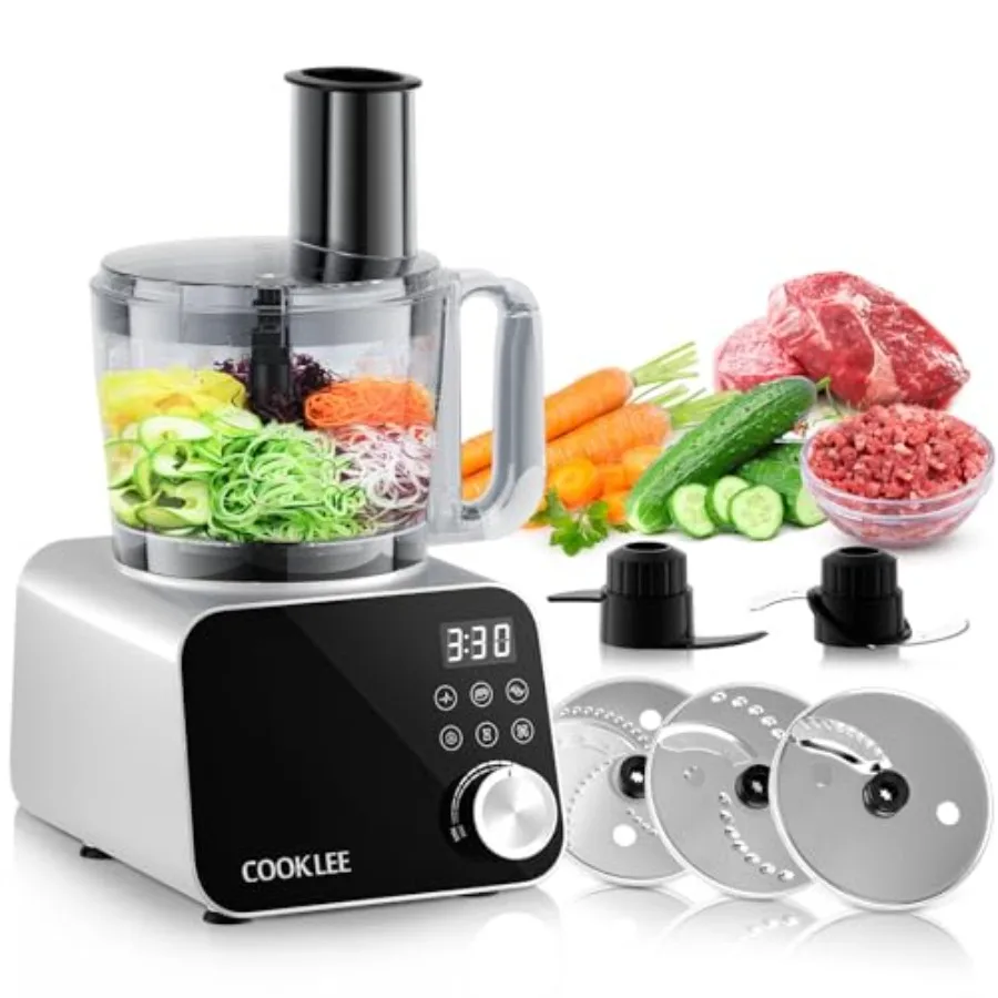 Food Processor, 600 Watts, 6 Functions Electric Food Chopper for Chopping, Mincing, Dicing, Shredding, Slicing, Purees Dough wi
Food Processor, 600 Watts, 6 Functions Electric Food Chopper for Chopping, Mincing, Dicing, Shredding, Slicing, Purees Dough wi