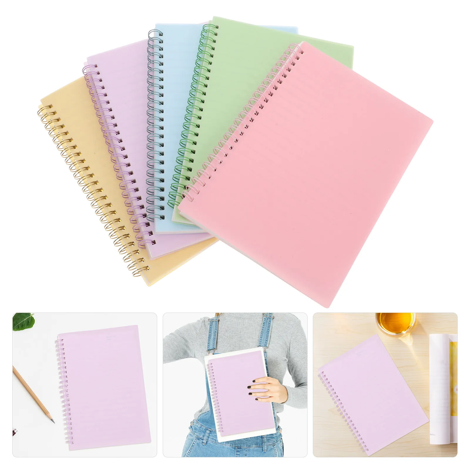 5Pcs A5 Spiral Notebook 80 Pages Lined Ruled Journaling Notebook for Note Taking School Office Diary Cute
5Pcs A5 Spiral Notebook 80 Pages Lined Ruled Journaling Notebook for Note Taking School Office Diary Cute