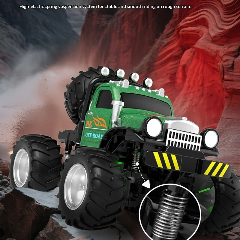 Remote Control Car Off Road Monster Truck Q Version Alloy 2.4 Ghz Led Lights Usb Rechargeable Portable Racing Birthday Gift Toy
Remote Control Car Off Road Monster Truck Q Version Alloy 2.4 Ghz Led Lights Usb Rechargeable Portable Racing Birthday Gift Toy