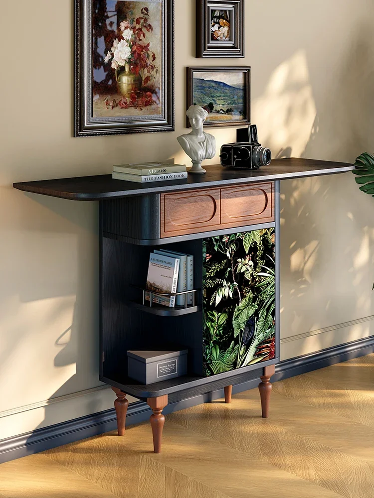 Entrance cabinet, living room aisle against the wall, solid wood strip case, ancient American storage cabinet
Entrance cabinet, living room aisle against the wall, solid wood strip case, ancient American storage cabinet