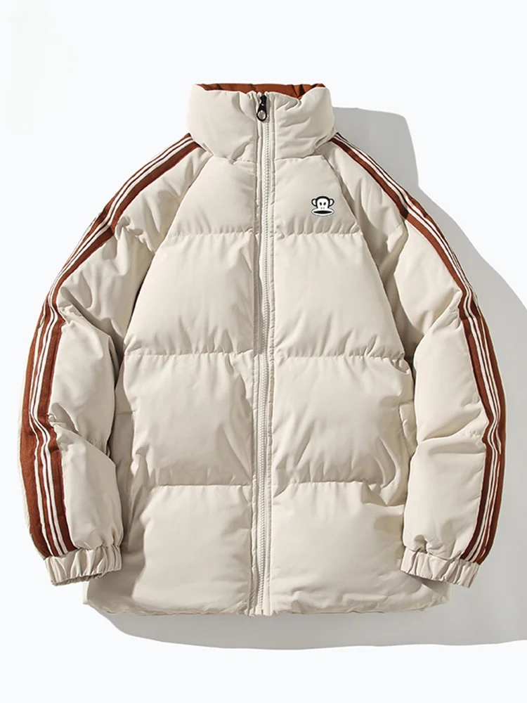 Мужская зимняя куртка Paul Frank в стиле ретро с полосатым воротником, теплая, для активного отдыха, в американском повседневном стиле, из хлопка и полиэстера, с длинными рукавами.
Мужская зимняя куртка Paul Frank в стиле ретро с полосатым воротником, теплая, для активного отдыха, в американском повседневном стиле, из хлопка и полиэстера, с длинными рукавами.