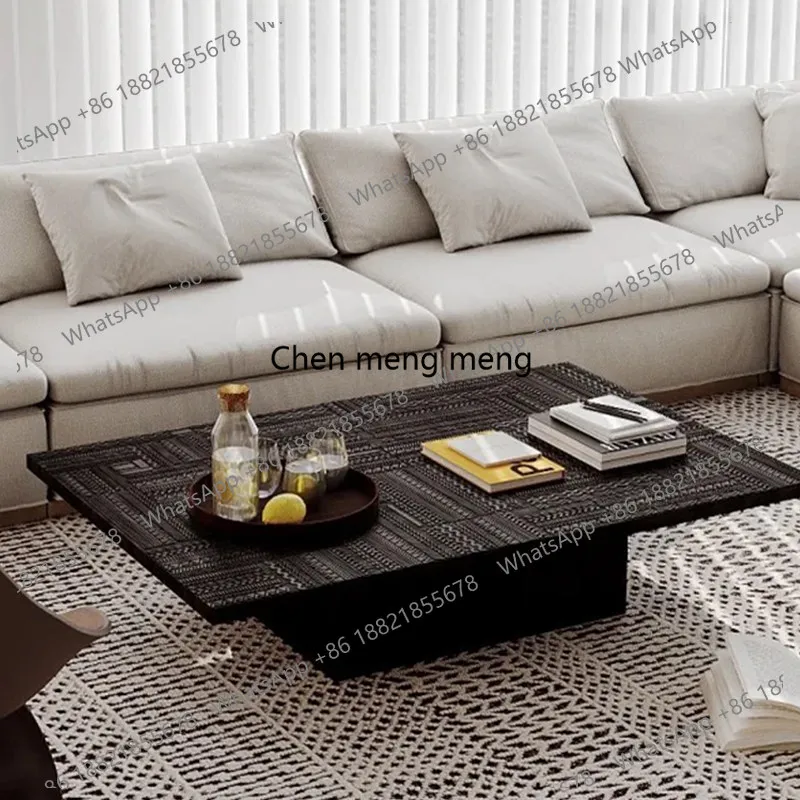 Teak coffee table living room household large apartment wabi sand wind square coffee table engraved retro wind
Teak coffee table living room household large apartment wabi sand wind square coffee table engraved retro wind