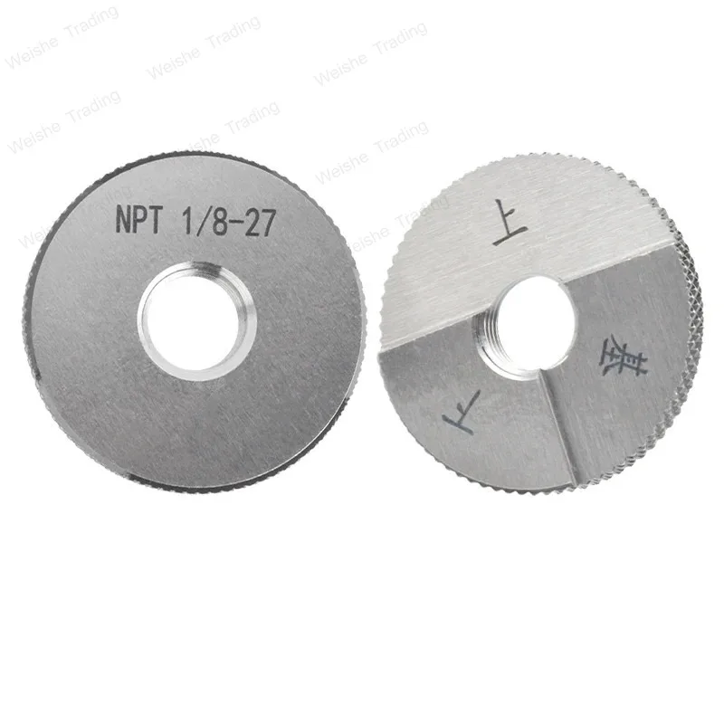 1PCS NPT Taper Pipe Thread Ring Gauge Measure Tool NPT1/16-27 1/8 1/4 3/8 1/2 3/4 1''-- 1''1/4 1''1/2 NPT2''-- 2''1/2 3''--
1PCS NPT Taper Pipe Thread Ring Gauge Measure Tool NPT1/16-27 1/8 1/4 3/8 1/2 3/4 1''-- 1''1/4 1''1/2 NPT2''-- 2''1/2 3''--