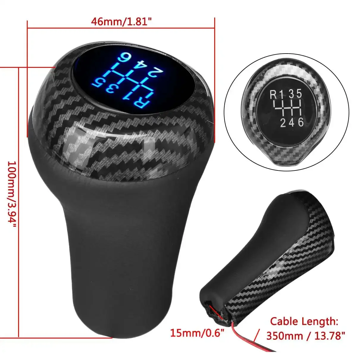 5/6 Speed For BMW E46 E90 E91 E92 X1 X3 X5 LED Gear Shift Knob w/LED Backlight ABS Shifter Lever Handle Stick
5/6 Speed For BMW E46 E90 E91 E92 X1 X3 X5 LED Gear Shift Knob w/LED Backlight ABS Shifter Lever Handle Stick