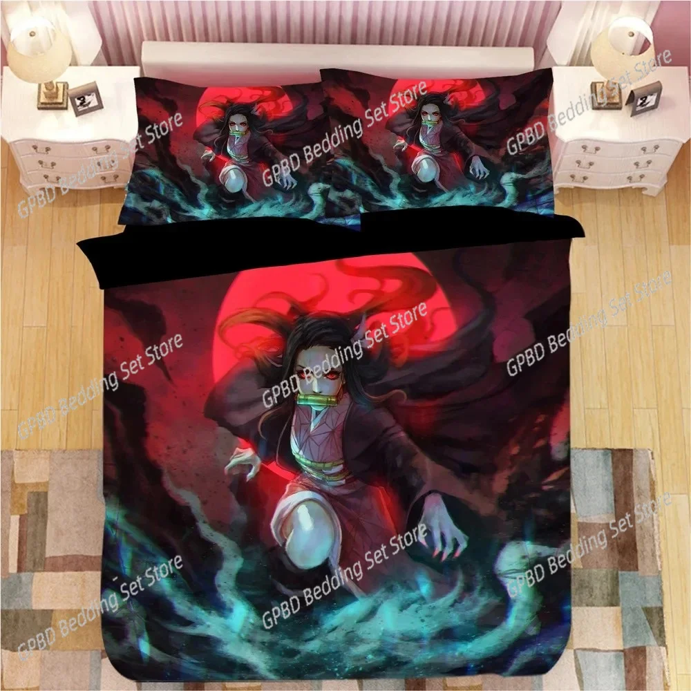 Demon Slayer Bedding Sets Cartoon Comforter Bed Linen Boys Single Double Size Soft Bedclothes Home Decor Anime Duvet Covers
Demon Slayer Bedding Sets Cartoon Comforter Bed Linen Boys Single Double Size Soft Bedclothes Home Decor Anime Duvet Covers