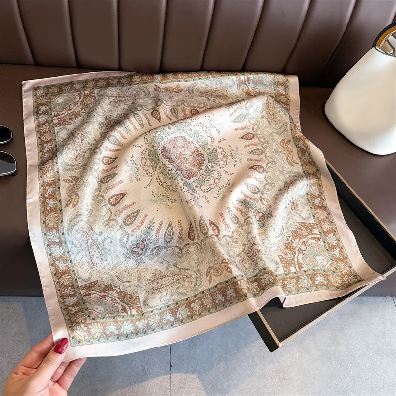 Luxury Print Satin Silk Square Scarf for Women Shawl Hijab Neckerchief Female Hair Ribbon Headband Fashion Wrap Bandana 2026 New
Luxury Print Satin Silk Square Scarf for Women Shawl Hijab Neckerchief Female Hair Ribbon Headband Fashion Wrap Bandana 2026 New