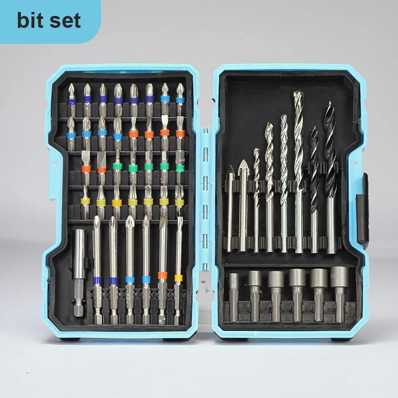 51Pcs Screwdriver Bit Set S2 Steel Drill Bits Kit Phillips Slotted Torx Hex Socket Masonry Wood Tile Drill Bits for Power Tools
51Pcs Screwdriver Bit Set S2 Steel Drill Bits Kit Phillips Slotted Torx Hex Socket Masonry Wood Tile Drill Bits for Power Tools