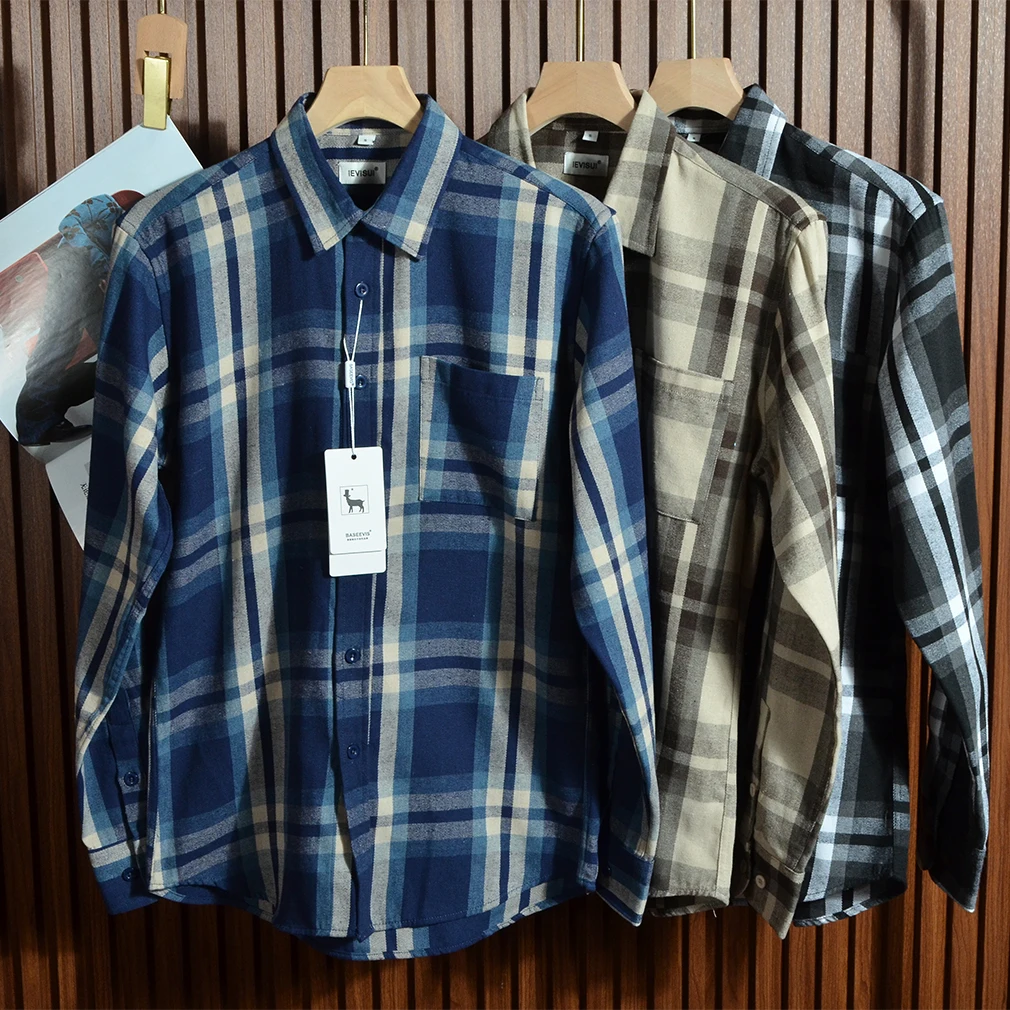 Classic Versatile Men's Washed Brushed Plaid Long Sleeve Casual Shirt Collared Inner Wear Loose Fit Comfortable Breathable
Classic Versatile Men's Washed Brushed Plaid Long Sleeve Casual Shirt Collared Inner Wear Loose Fit Comfortable Breathable