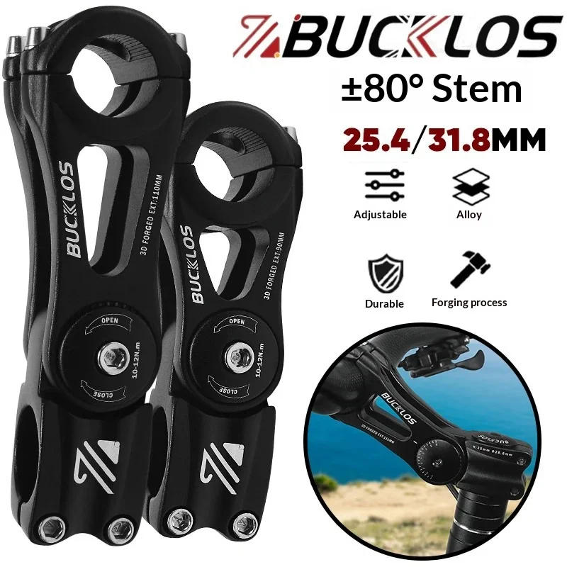 Bucklos Bike Adjustable Stem 3d Forged 90/110/130/145mm Bicycle Handle Table Durable Cycling Bar Power Stem For 25.4mm 31.8mm
Bucklos Bike Adjustable Stem 3d Forged 90/110/130/145mm Bicycle Handle Table Durable Cycling Bar Power Stem For 25.4mm 31.8mm