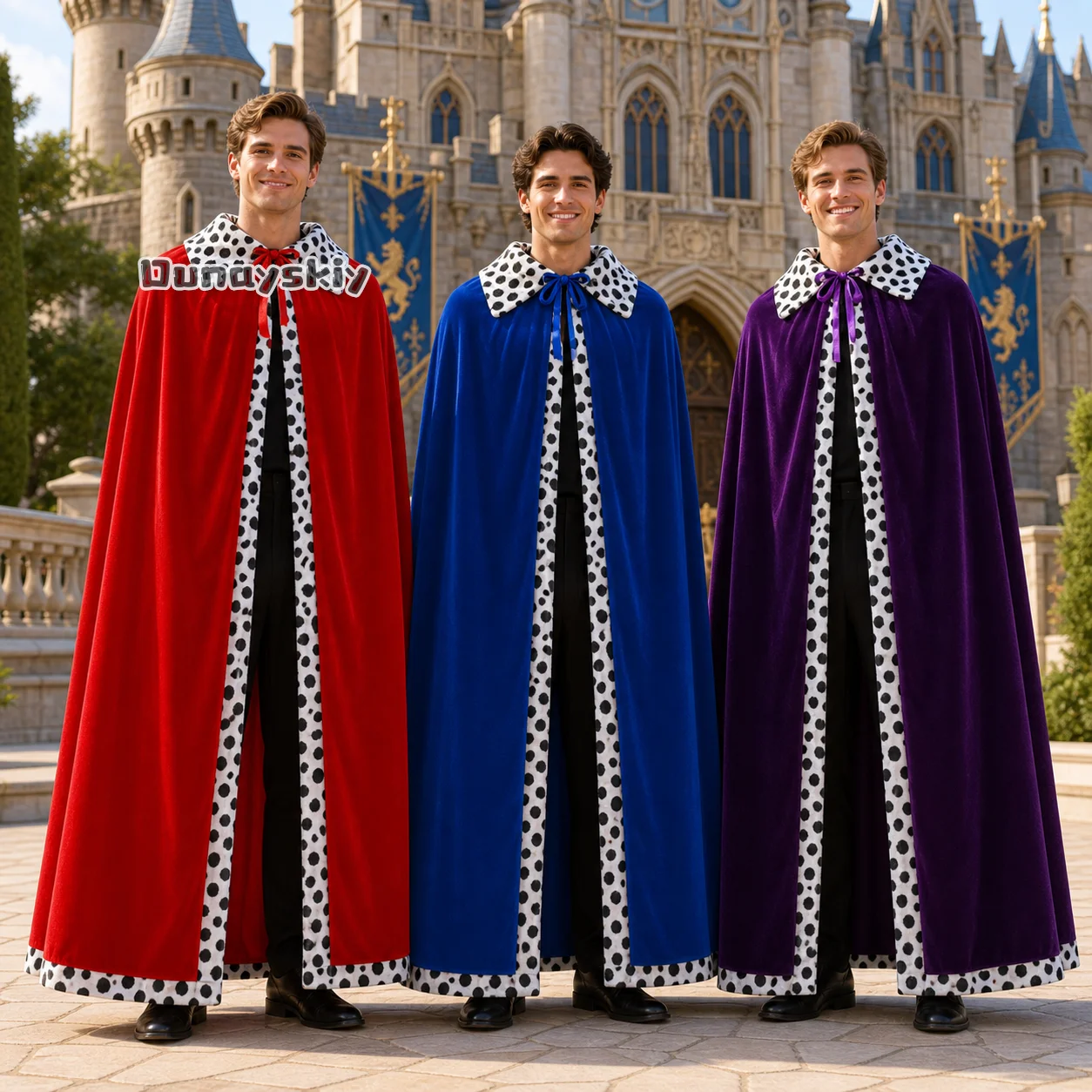 King Prince Red Velvet Cape Cloak Robe With Crown And Scepter Medieval Royal Style Dress Up Cosplay Costume Suit for Halloween
King Prince Red Velvet Cape Cloak Robe With Crown And Scepter Medieval Royal Style Dress Up Cosplay Costume Suit for Halloween
