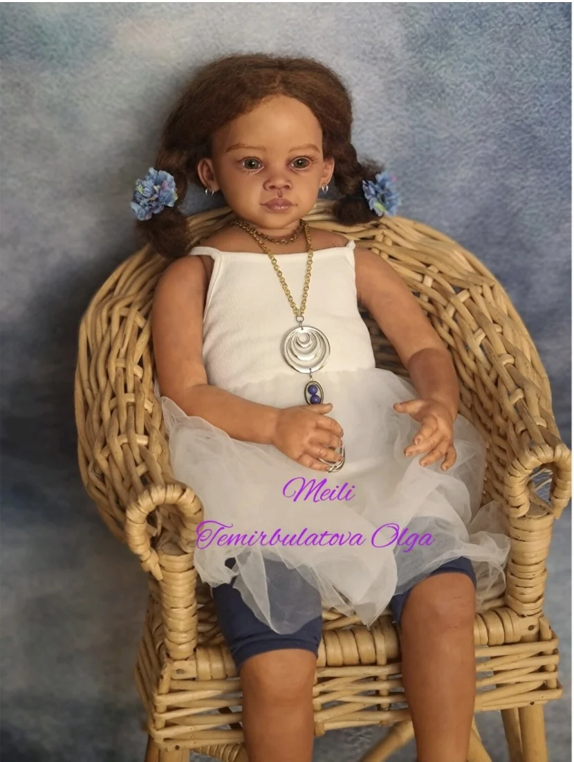 SINO-BB 28'' Collectable Reborn Baby Meili Customized Black Complexion Black Hair Completed Painted
SINO-BB 28'' Collectable Reborn Baby Meili Customized Black Complexion Black Hair Completed Painted