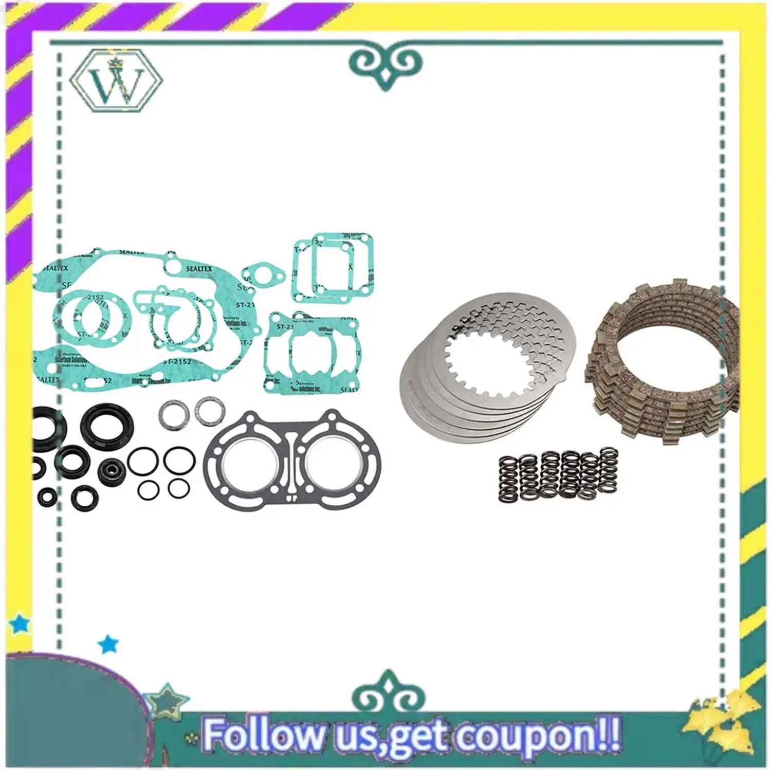Upgraded 1 Set Clutch Kit Heavy Duty Springs & 1 Set Engine Gasket Set With Oil Seals Kit 1987-2006 Yfz350
Upgraded 1 Set Clutch Kit Heavy Duty Springs & 1 Set Engine Gasket Set With Oil Seals Kit 1987-2006 Yfz350