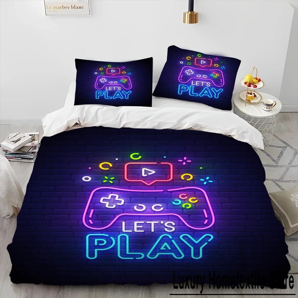 Комплект постельного белья с игровым контроллером Cartoon Gamer, пододеяльник, пододеяльник, наволочка, комплект постельного белья King Queen Size для мальчиков
Комплект постельного белья с игровым контроллером Cartoon Gamer, пододеяльник, пододеяльник, наволочка, комплект постельного белья King Queen Size для мальчиков